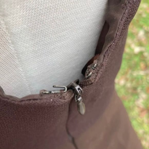 EVAN PICONE BROWN COCKTAIL DRESS WOMENS 6 - Picture 7 of 10